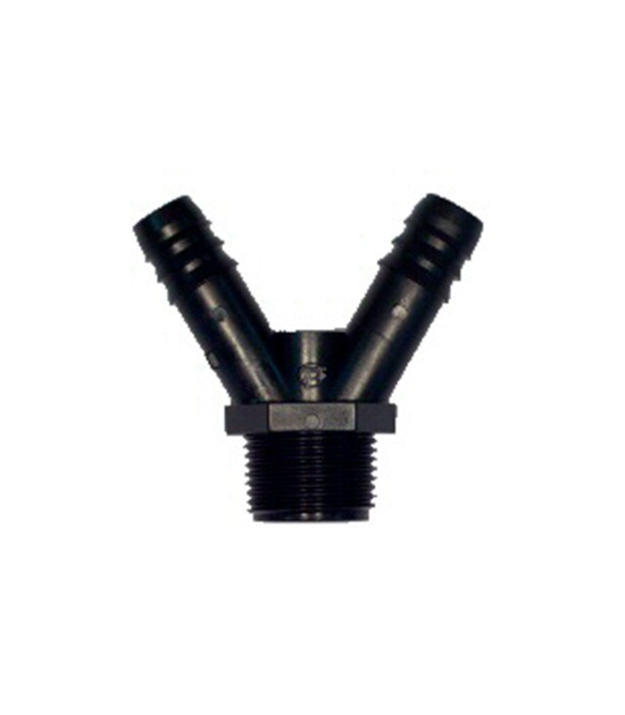 Conector doble para goteo. Conector doble para goteo.