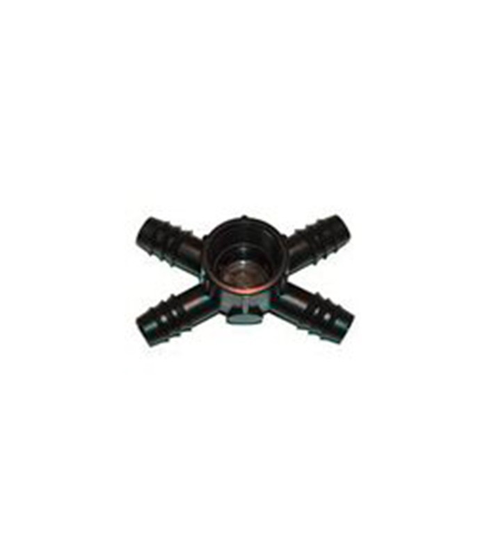 Conector 4 salidas para goteo. Conector 4 salidas para goteo.