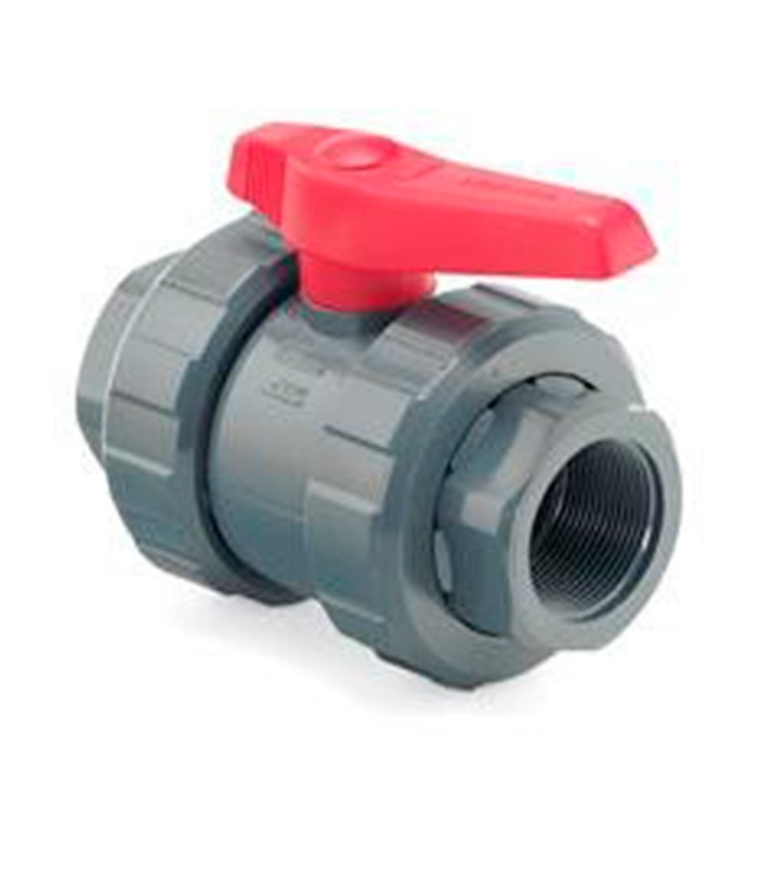 Válvula de esfera PVC hembra. Válvula de esfera PVC hembra.