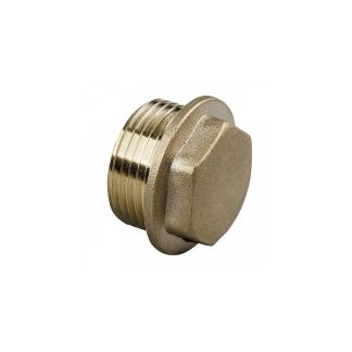 Tapón roca macho de latón 2"