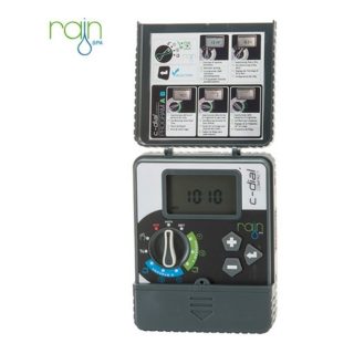 Programador de riego Rain C-Dial Interior 24V 6 Estaciones