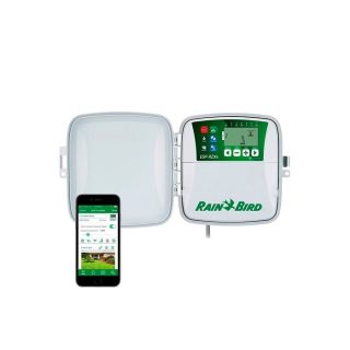 Programador de riego Rain Bird ESP-RZXe, 4 estaciones, exterior.
