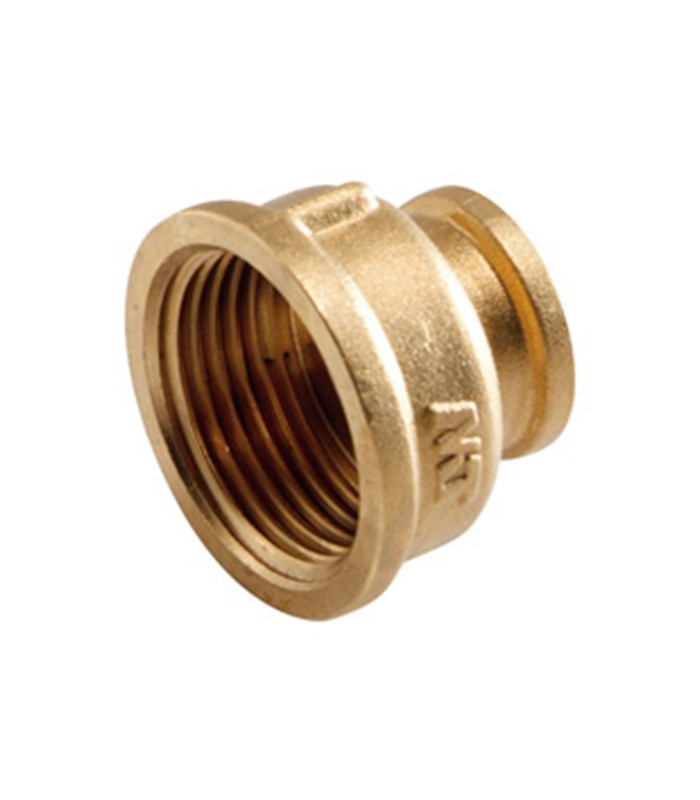 Manguito reducido de latón HH 1 1/2" - 1 1/4" Manguito reducido de latón HH 1 1/2" - 1 1/4"