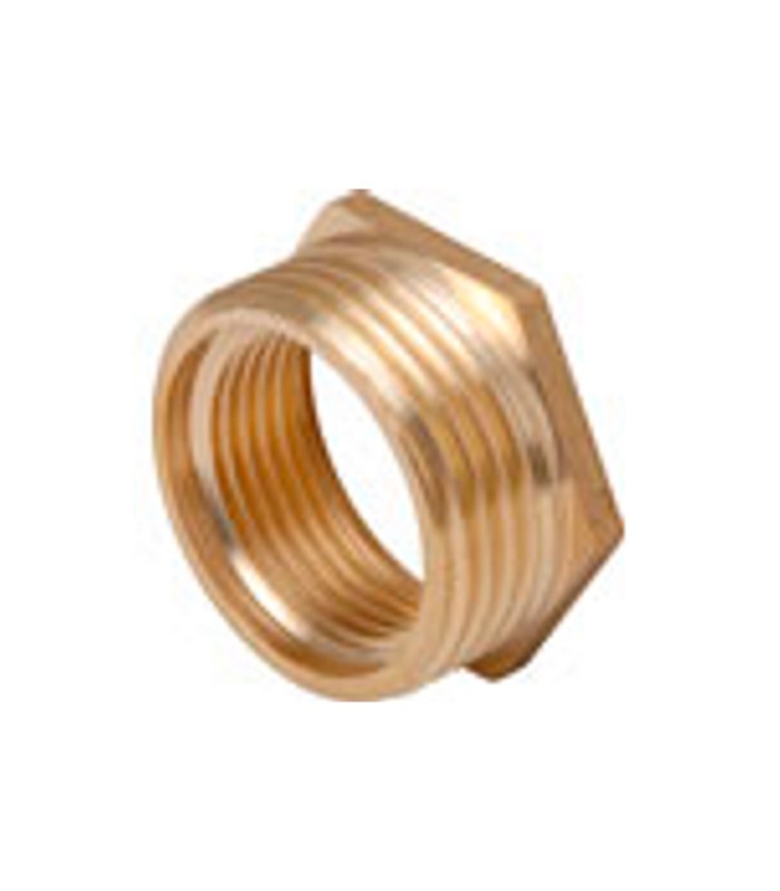 Reducción hexagonal de latón MH 3/4" - 1/2" Reducción hexagonal de latón MH 3/4" - 1/2"
