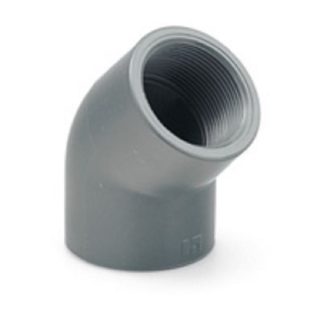 Codo PVC 45º Encolar Rosca Hembra 40x1 1/4"
