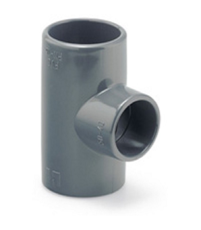Te PVC 90º Reducida Encolar Ø 32x20 Te PVC 90º Reducida Encolar Ø 32x20