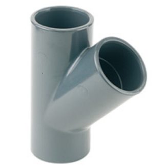 Te PVC 45º Encolar Ø 25 PVC